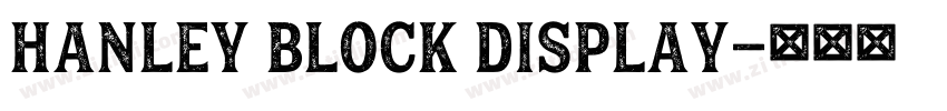 Hanley Block Display字体转换